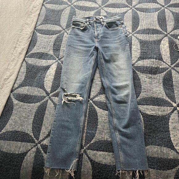 Re/Done 90s High Rise Ankle Crop Jean - Picture 2 of 2